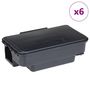 Voir la diapositive 2 : VIDAXL Pieges a souris 6 pcs noir 22x12,5x7,5 cm