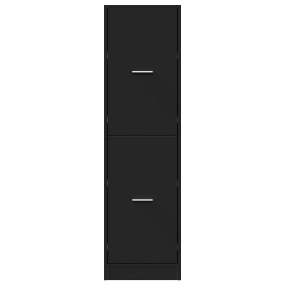 VIDAXL Armoire d'apothicaire noir 40x41x144,5 cm bois d'ingenierie