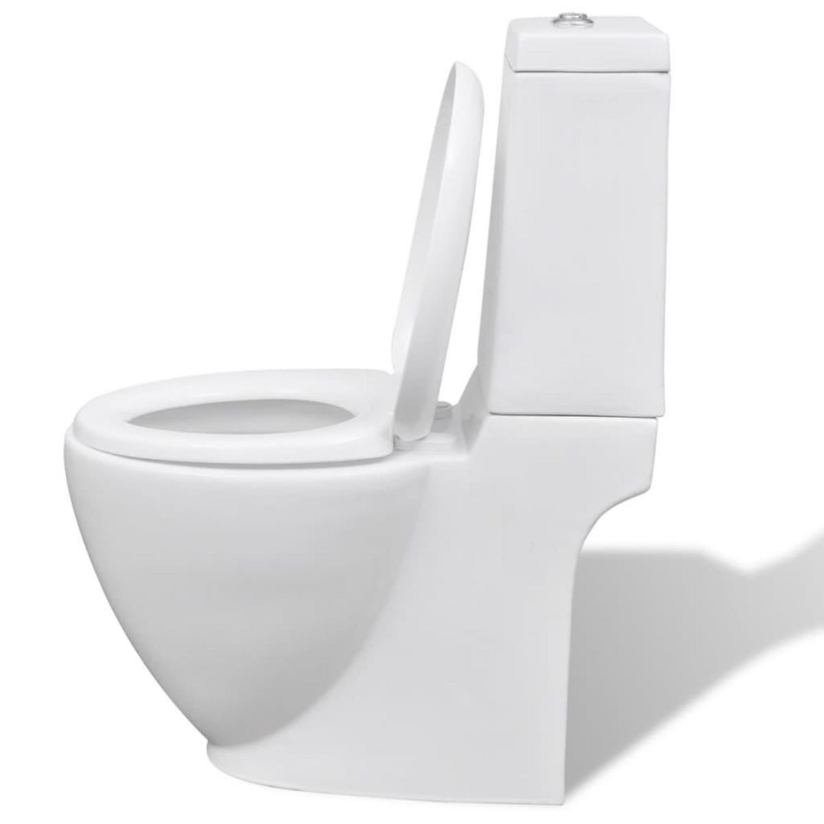 VIDAXL Ensemble de bidet et toilette Ceramique Blanc