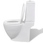 Voir la diapositive 5 : VIDAXL Ensemble de bidet et toilette Ceramique Blanc
