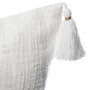 Voir la diapositive 2 : ATMOSPHERA Housse de Coussin  Slub  40x40cm Blanc