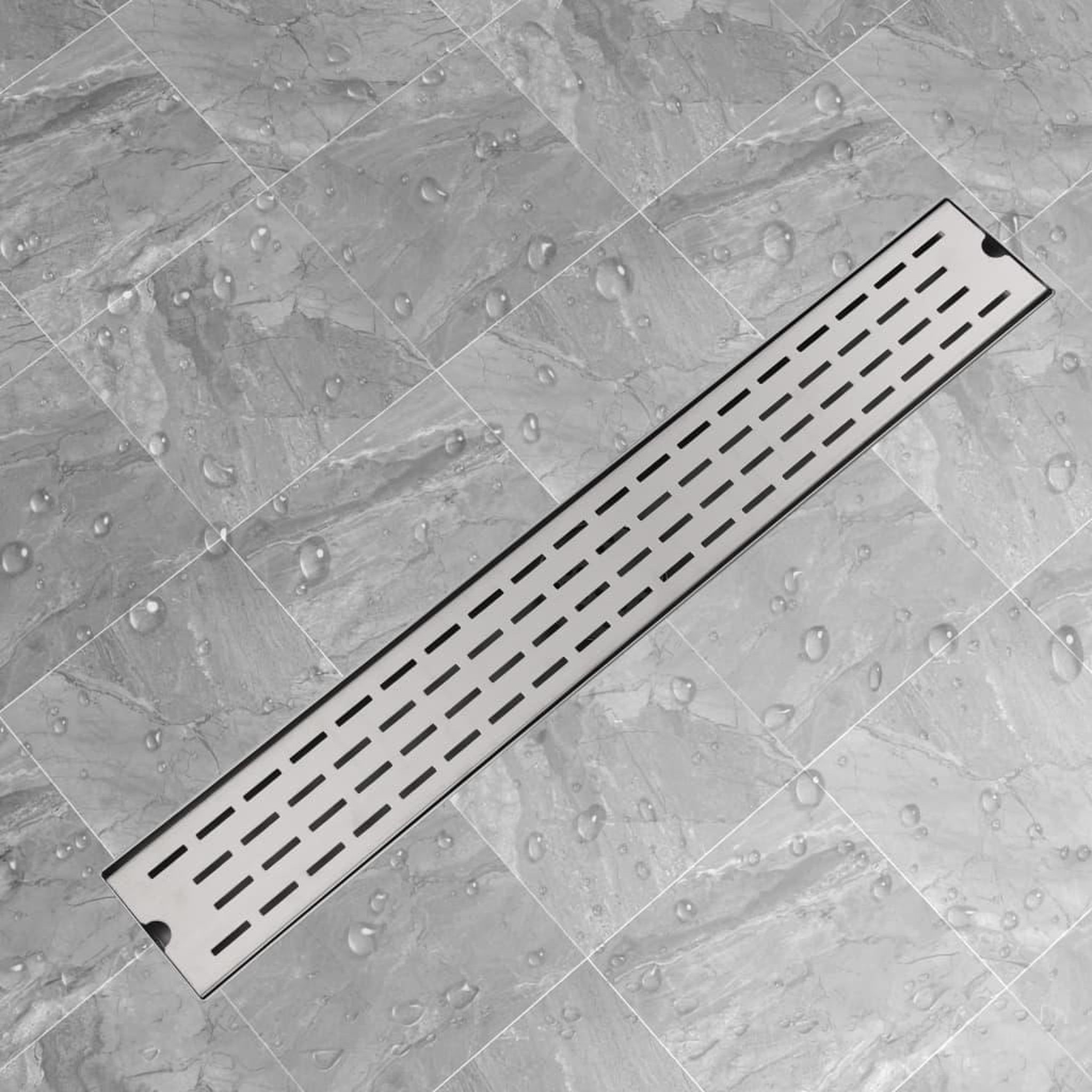 Voir la diapositive 1 : VIDAXL Drain de douche lineaire 830 x 140 mm Acier inoxydable