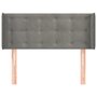 Voir la diapositive 3 : VIDAXL Tete de lit avec oreilles Gris clair 83x16x78/88 cm Velours