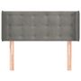 Voir la diapositive 3 : VIDAXL Tete de lit avec oreilles Gris clair 83x16x78/88 cm Velours