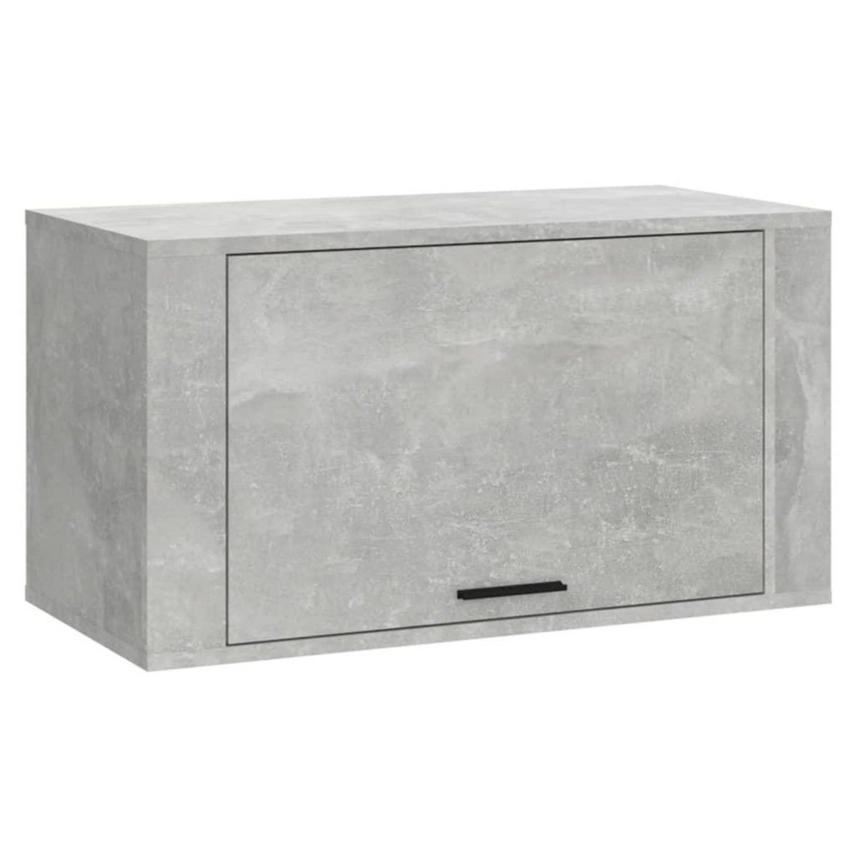 VIDAXL Armoire a chaussures murale Gris beton 70x35x38 cm