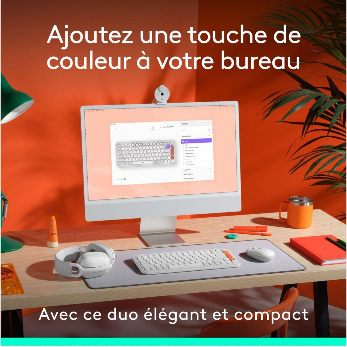 Logitech Clavier + Souris Pop Icon