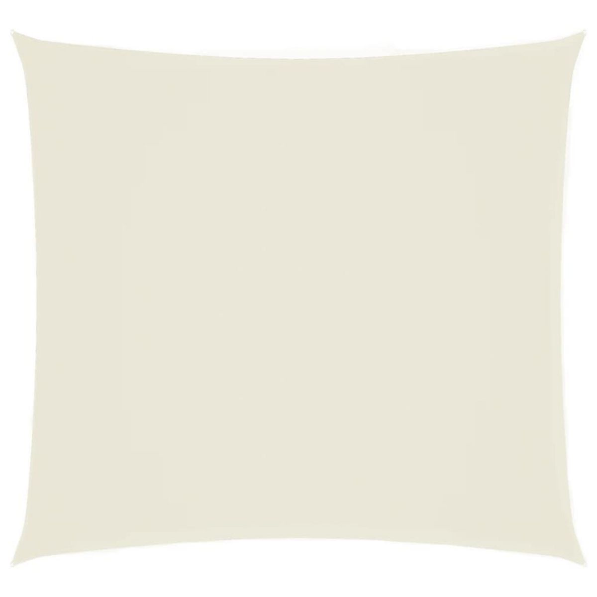 VIDAXL Voile de parasol tissu oxford carre 7x7 m creme