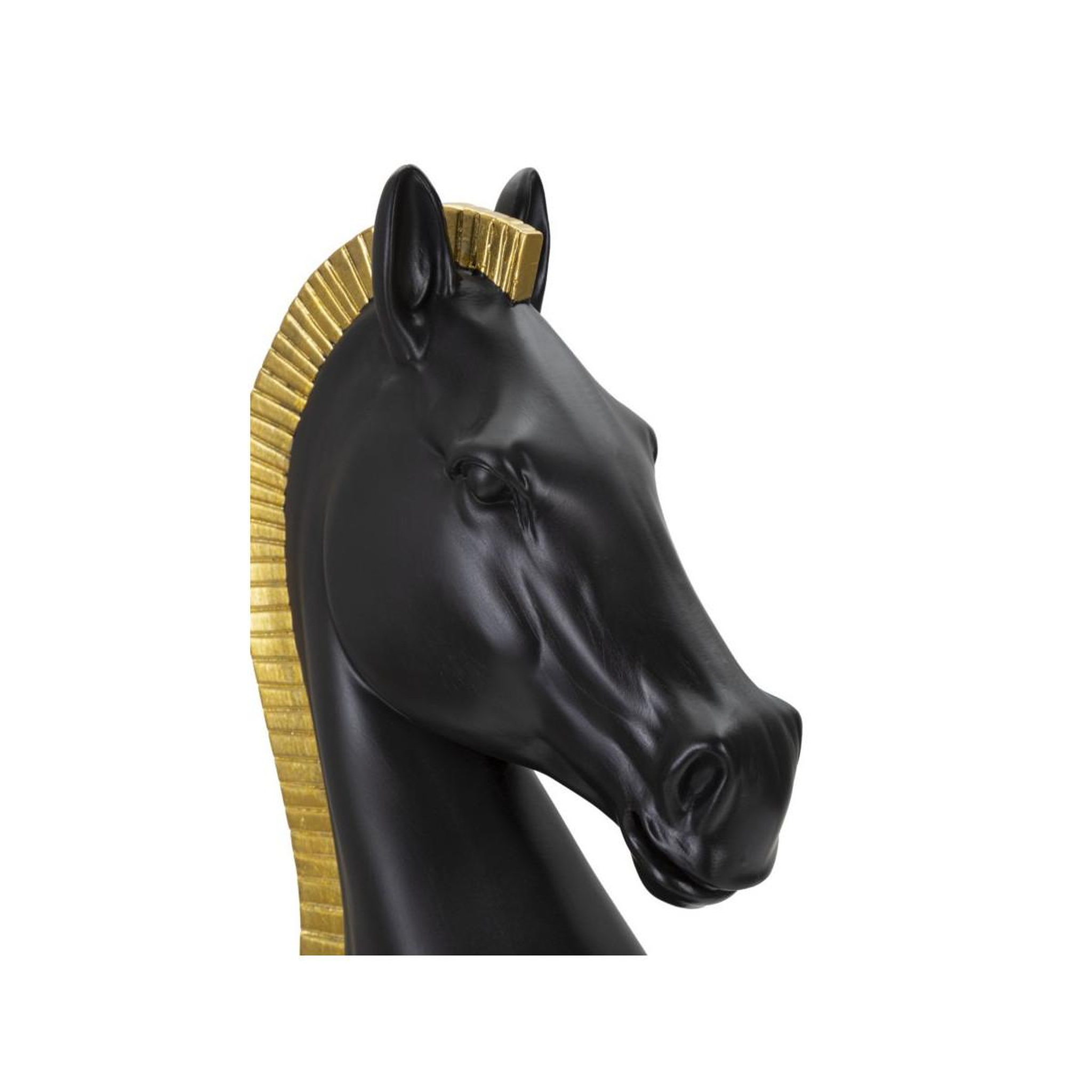 Voir la diapositive 5 : Paris Prix Pièce d'échec déco en résine  cavalier  50cm noir
