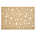 FEERIC LIGHT & CHRISTMAS Lot 6x Set de table de Noël design ajouré Etoile. Coloris disponibles : Gris