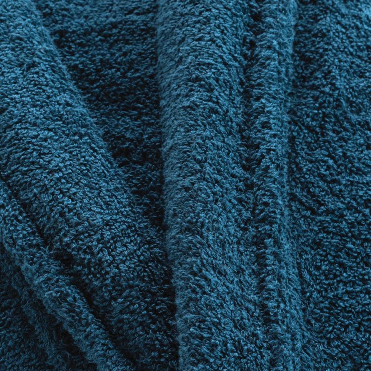 Douceur d'Intérieur Peignoir col châle éponge bleu