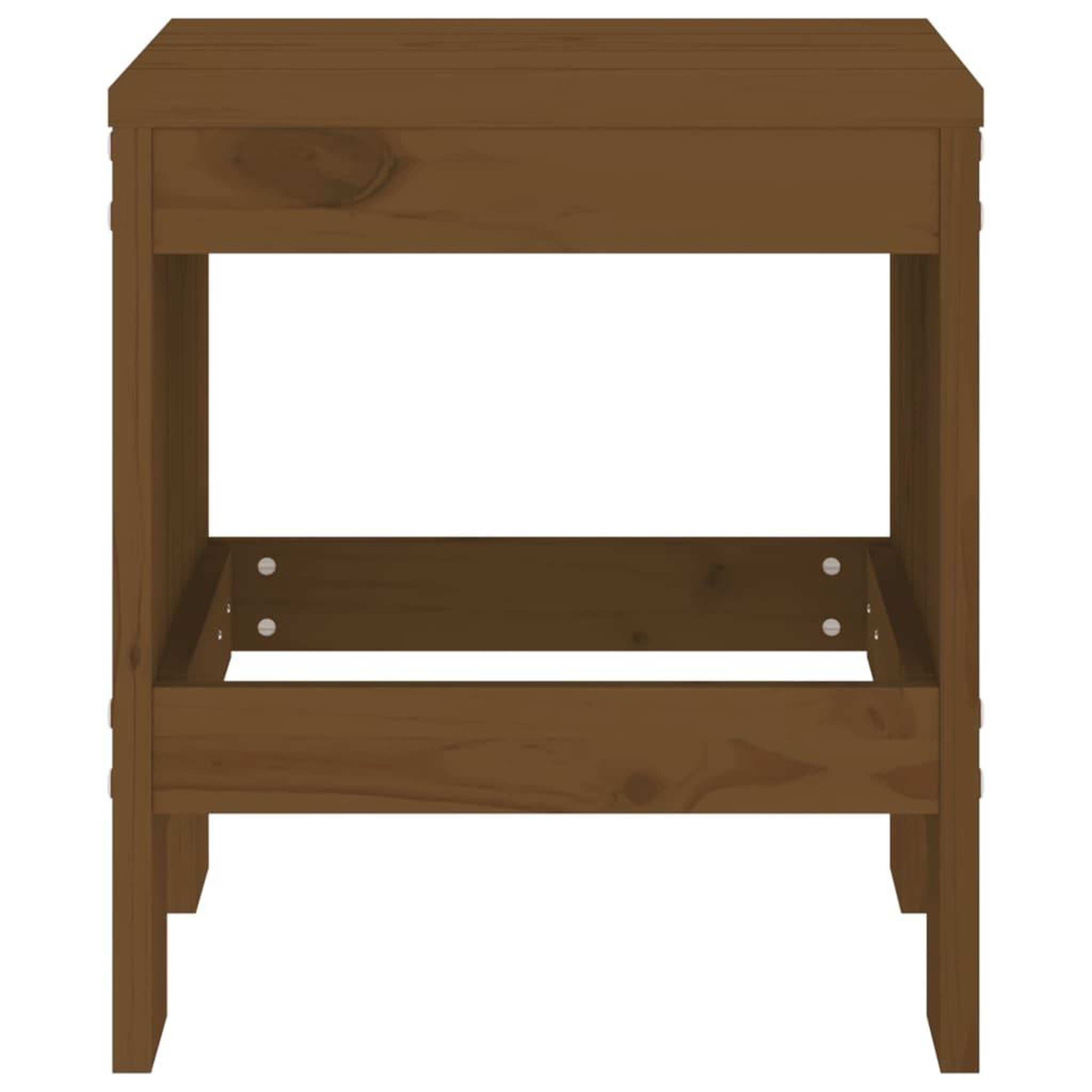 Voir la diapositive 4 : VIDAXL Tabourets de jardin lot de 2 marron miel 40x36x45 cm pin massif