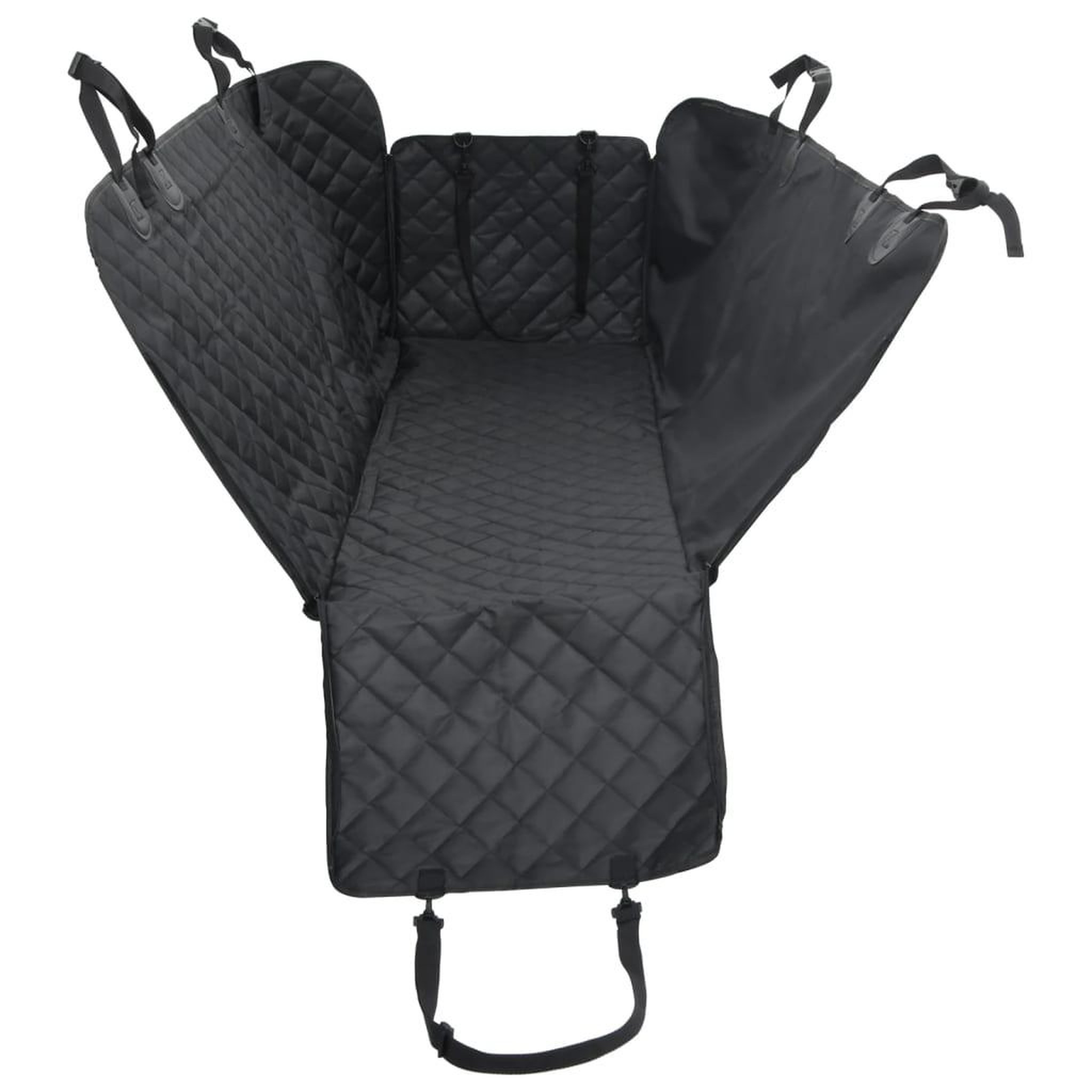 Voir la diapositive 5 : VIDAXL Housse de siege de voiture pour chien noir 137x46x50 cm