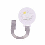 Paris Prix Attache Sucette Universelle  Nuage  Blanc & Gris