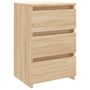 Voir la diapositive 3 : VIDAXL Tables de chevet 2 pcs Chene sonoma 40x35x62,5 cm Agglomere