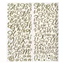 Artemio 354 stickers alphabet & chiffres dorés à paillettes