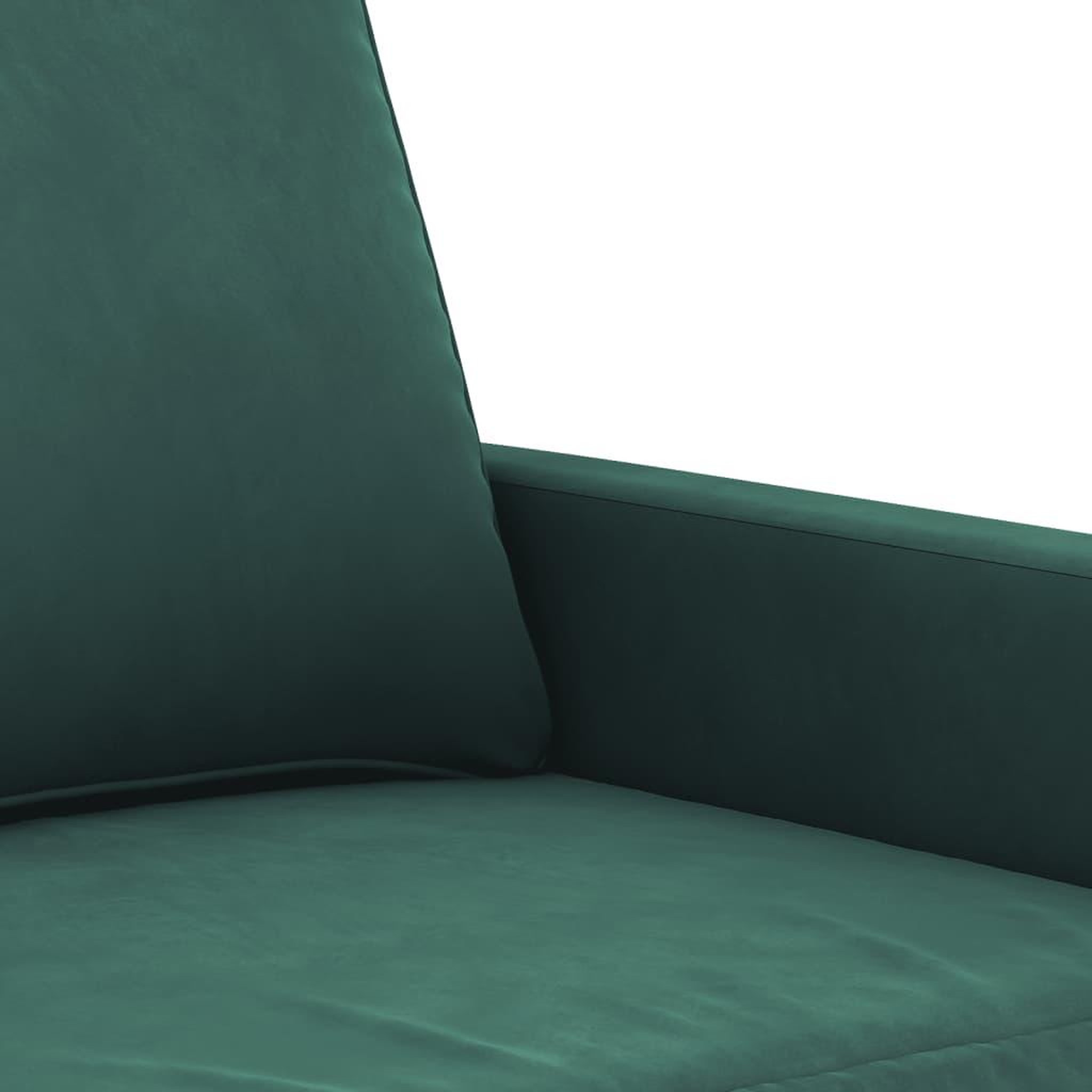 Voir la diapositive 5 : VIDAXL Ensemble de canapes 2 pcs avec coussins Vert fonce Velours