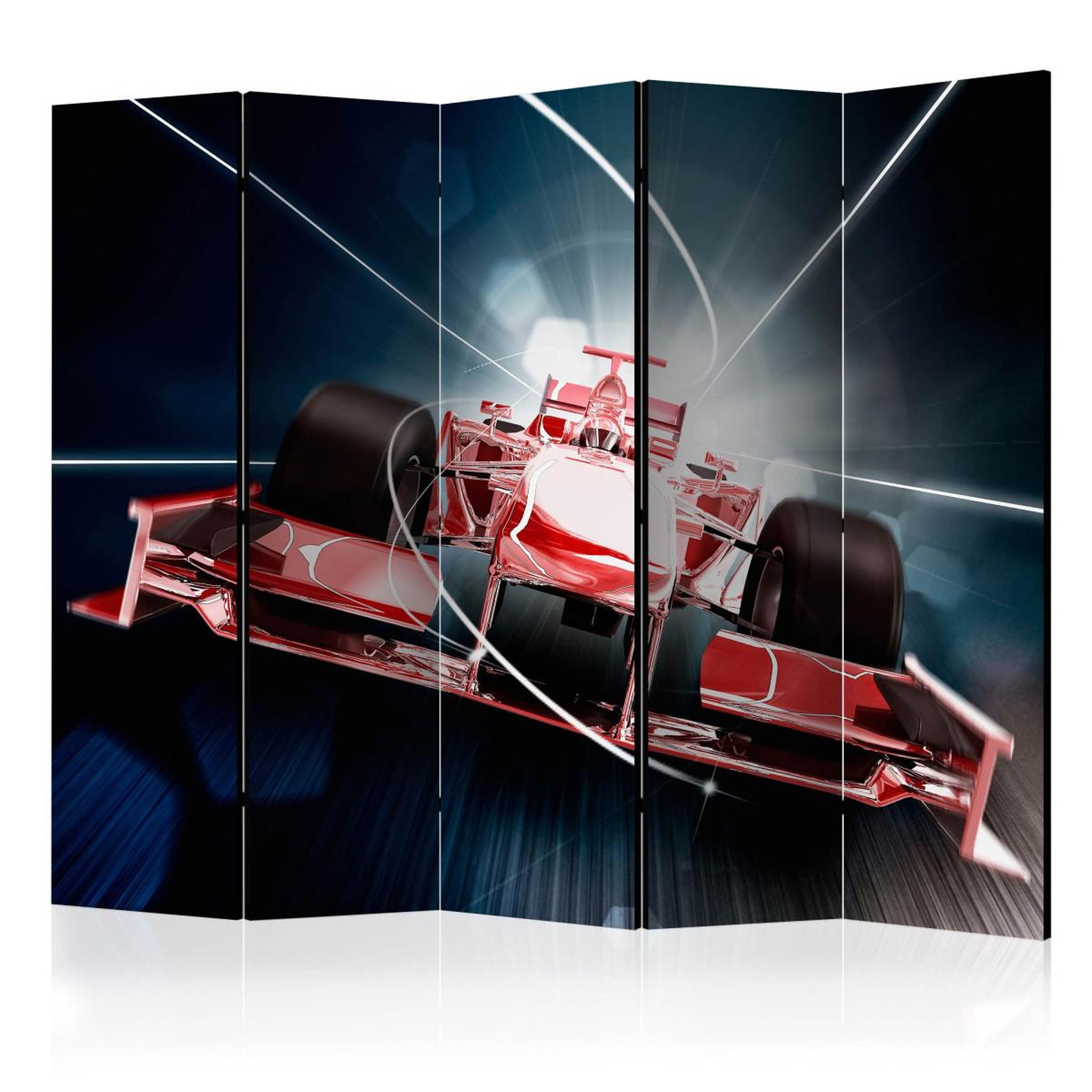 Paris Prix Paravent 5 volets  speed & dynamics of formula 1  172x225cm