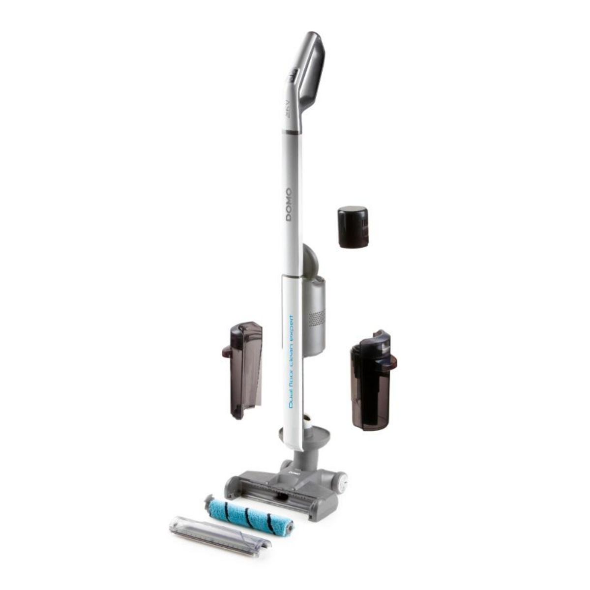 Domo Nettoyeur balai rechargeable 21.6v blanc - do236sw