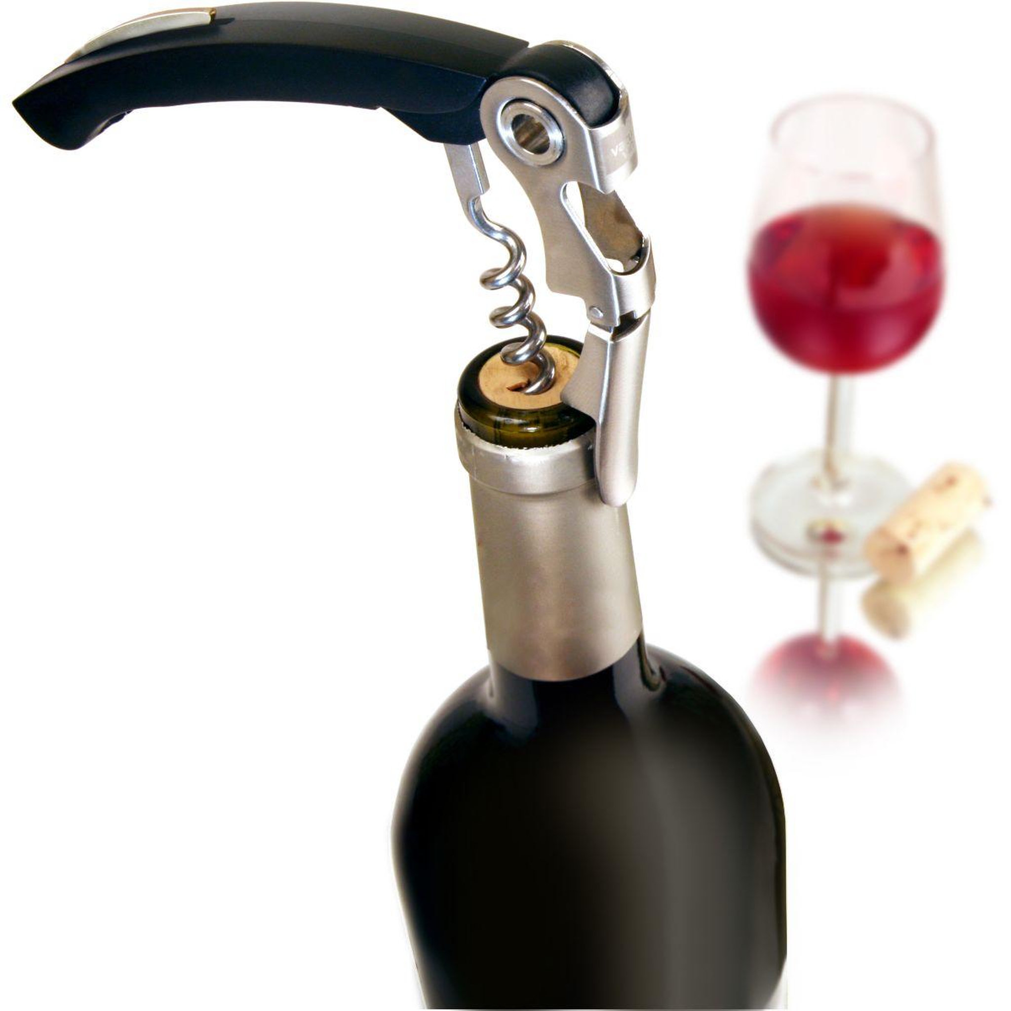 Voir la diapositive 2 : VACUVIN Tire bouchon sommelier à deux crans