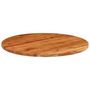 Voir la diapositive 3 : VIDAXL Dessus de table Ø80x2,5 cm rond bois massif d'acacia