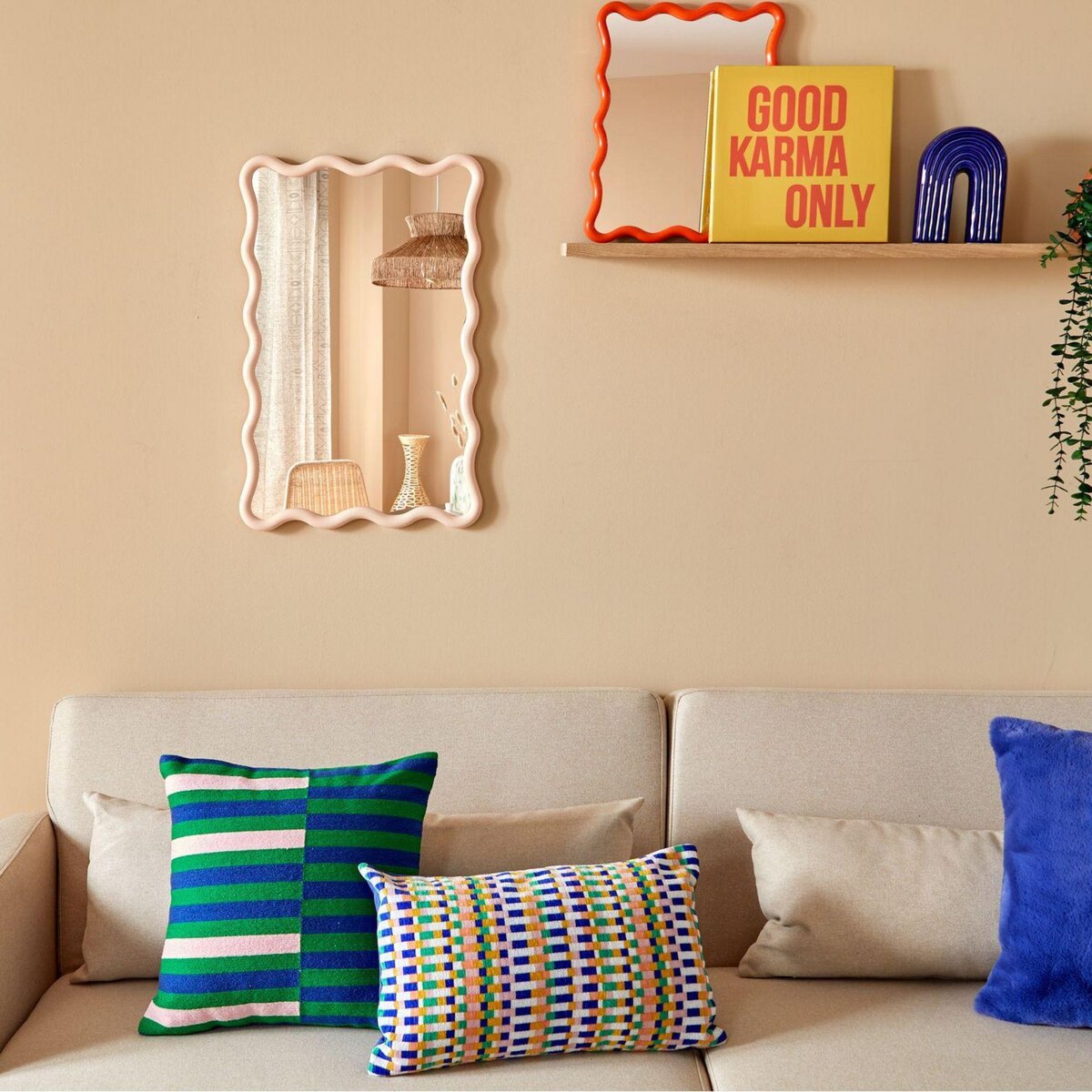 ATMOSPHERA Miroir mural vague JUDY