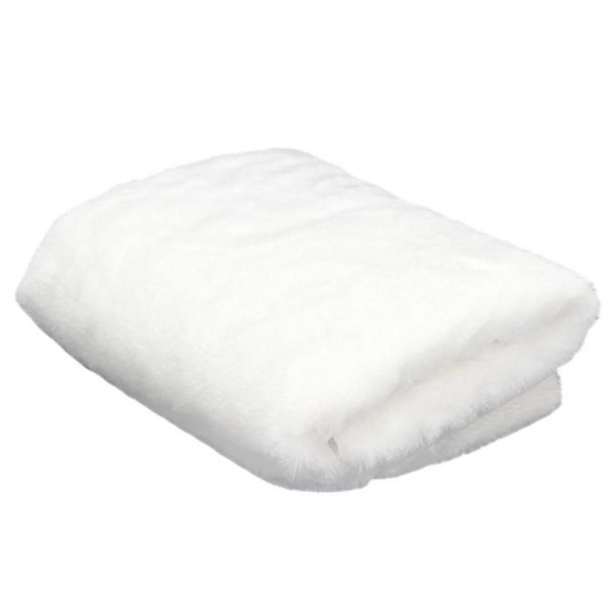 Paris Prix Plaid Imitation Fourrure  Opulence  120x150cm Blanc