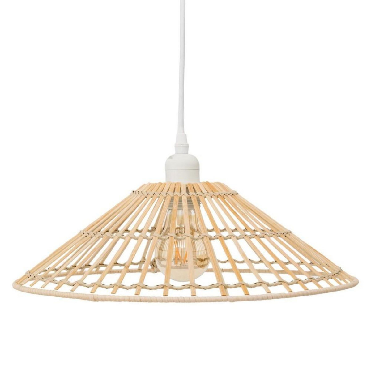 ATMOSPHERA Suspension cône en bambou naturel