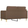 Voir la diapositive 5 : VIDAXL Canape a 2 places Marron 140 cm Tissu