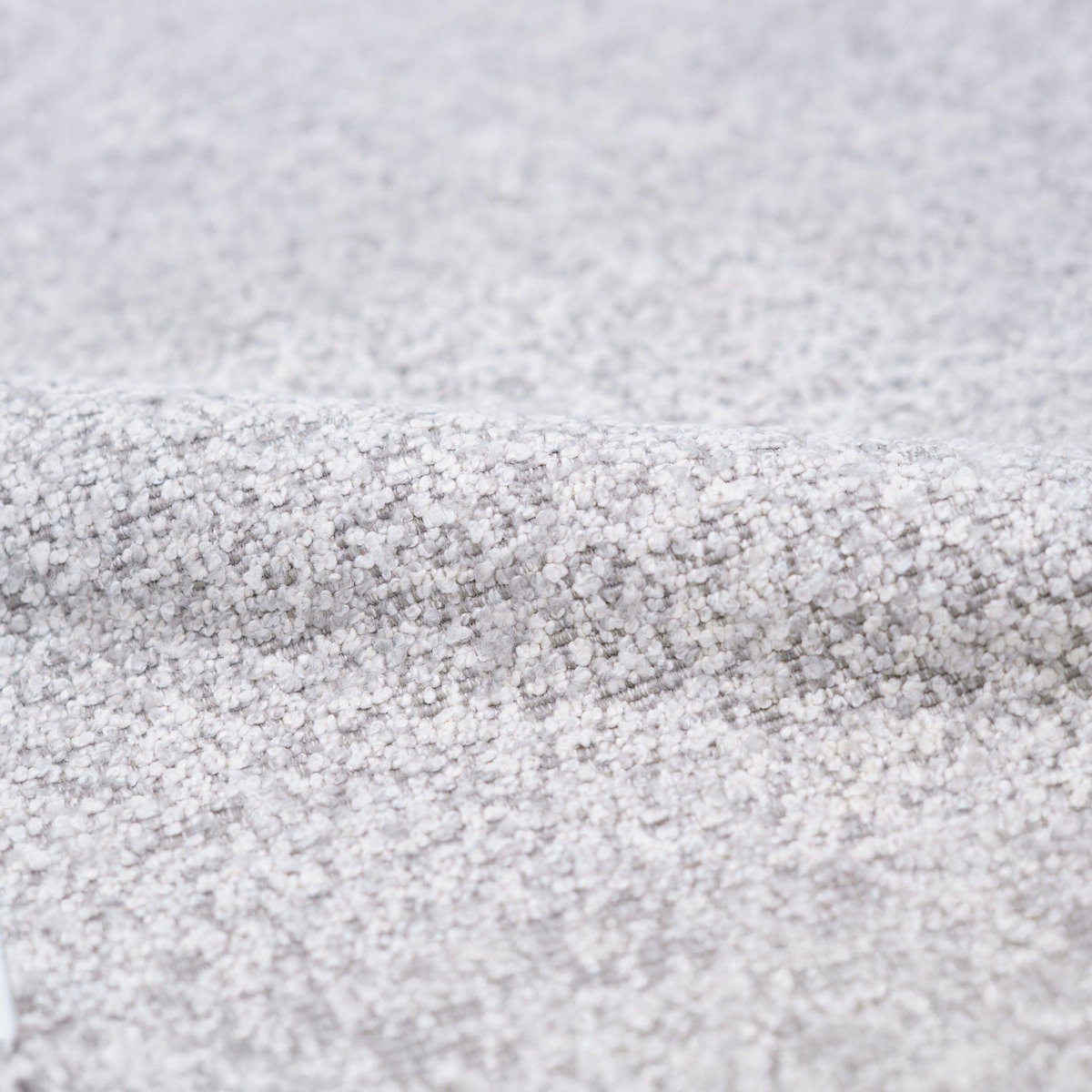 Rendez vous déco Fauteuil pivotant en tissu bouclé blanc cassé - Elvis