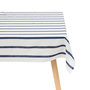 Voir la diapositive 1 : ATMOSPHERA Nappe à Rayures  Océania  140x240cm Blanc