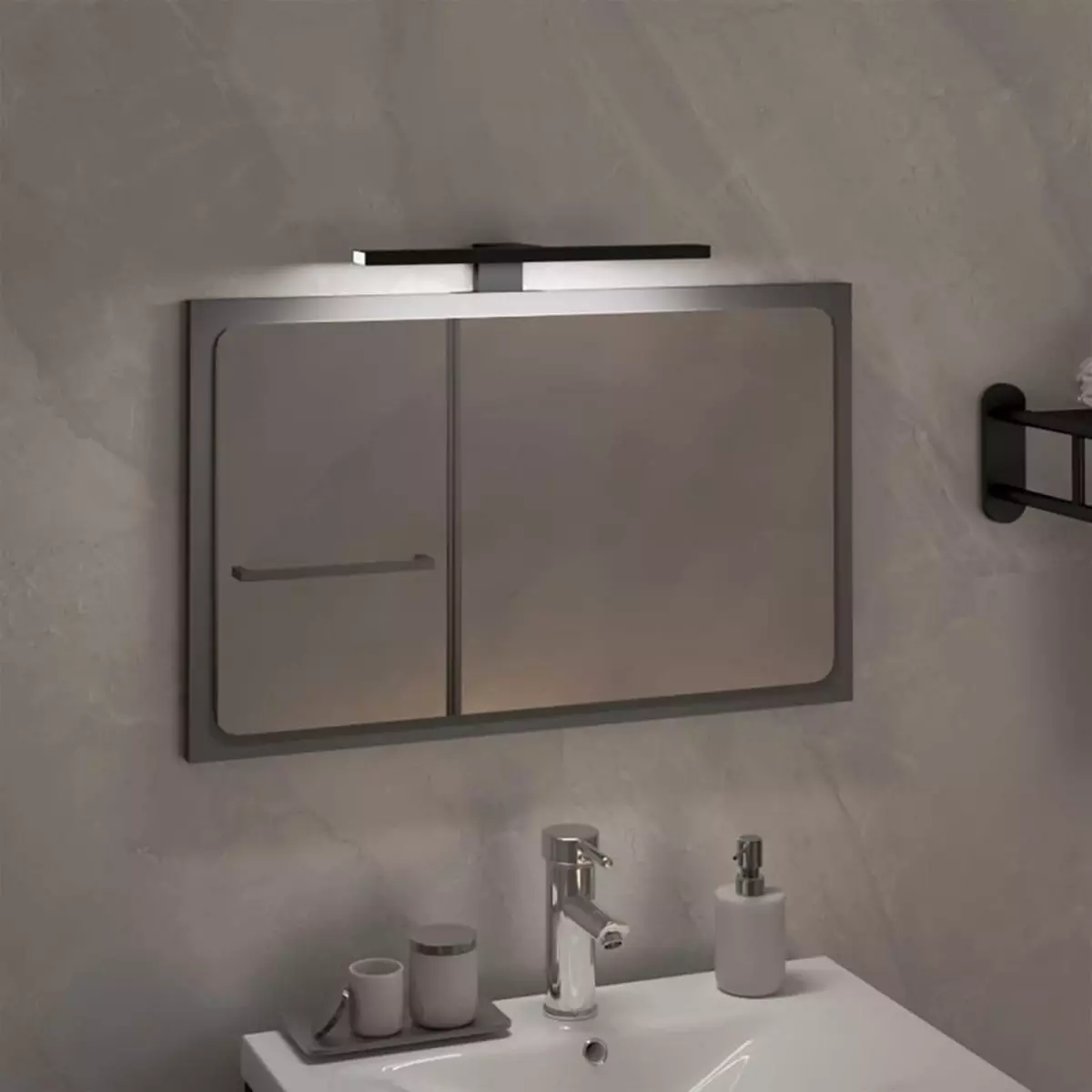 VIDAXL Lampe de miroir a LED 5,5 W Blanc froid 30 cm 6000 K