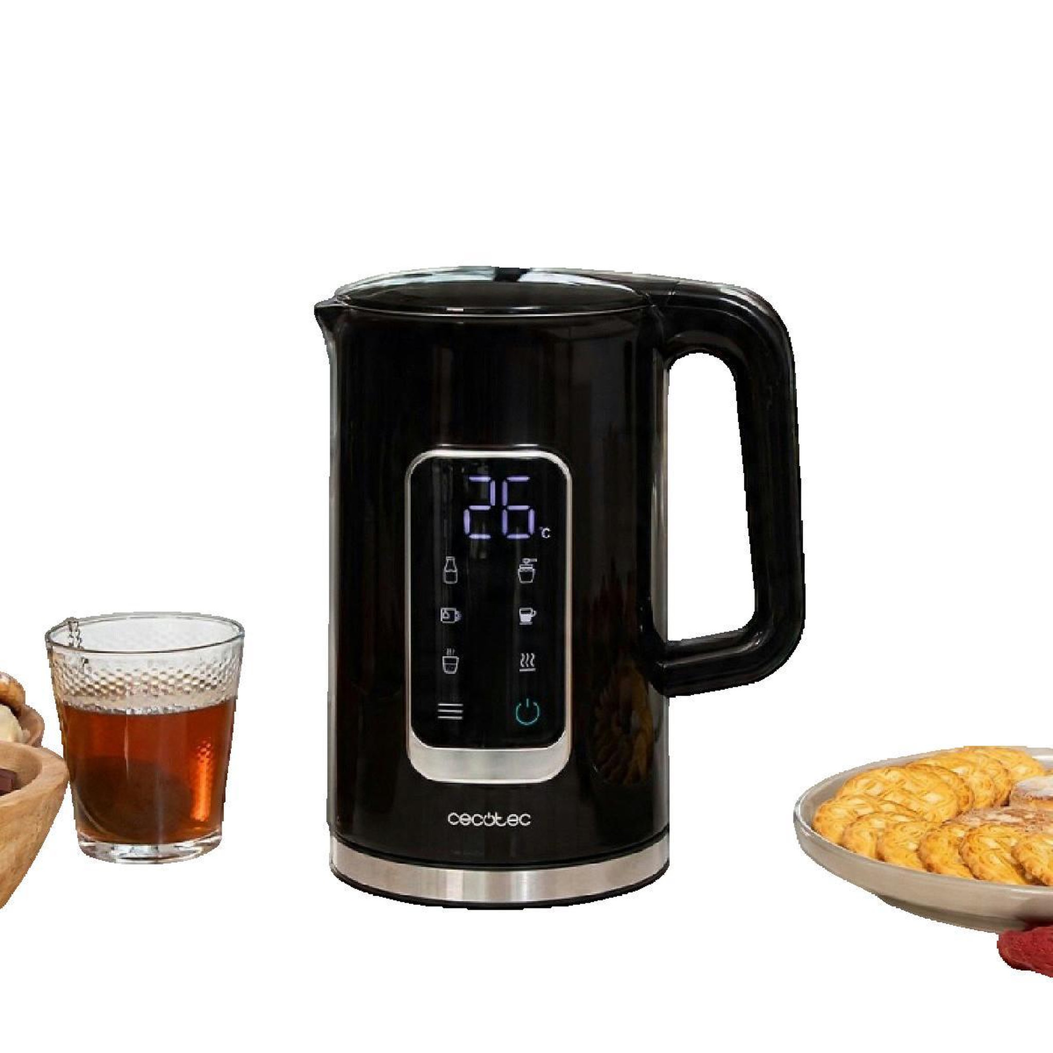 Voir la diapositive 1 : CECOTEC Bouilloire Cecotec Thermosense 500 Touch Inox 1,7 litre