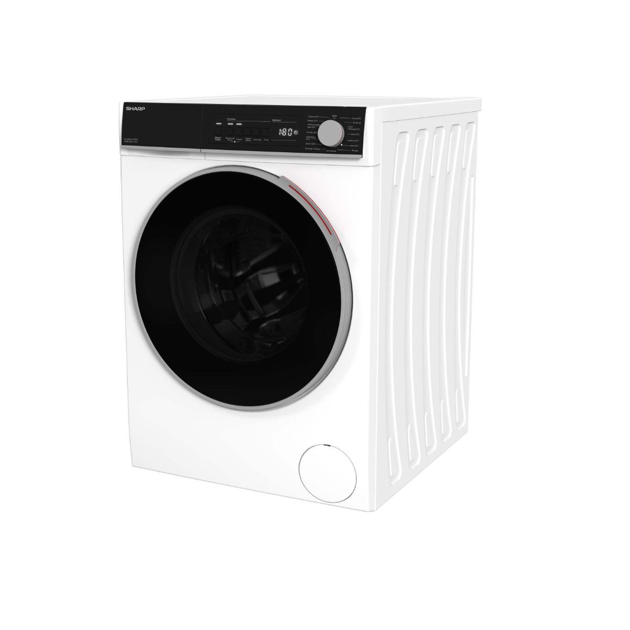 Voir la diapositive 3 : Sharp Lave-linge frontal 12kg 1400tours/min - esnfb214cwda