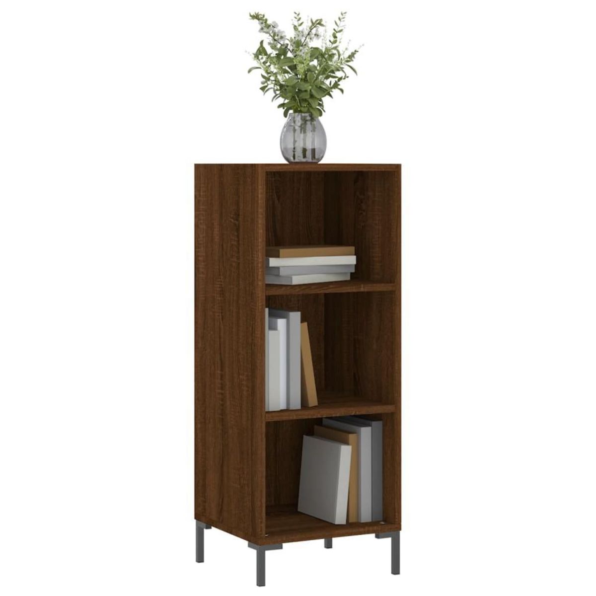 VIDAXL Buffet chene marron 34,5x32,5x90 cm bois d'ingenierie