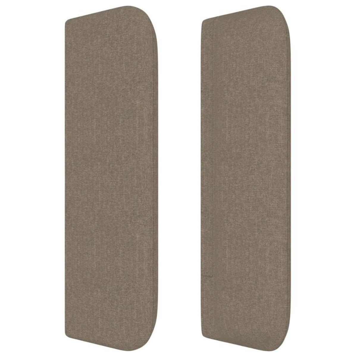 VIDAXL Tete de lit avec oreilles Taupe 163x16x78/88 cm Tissu
