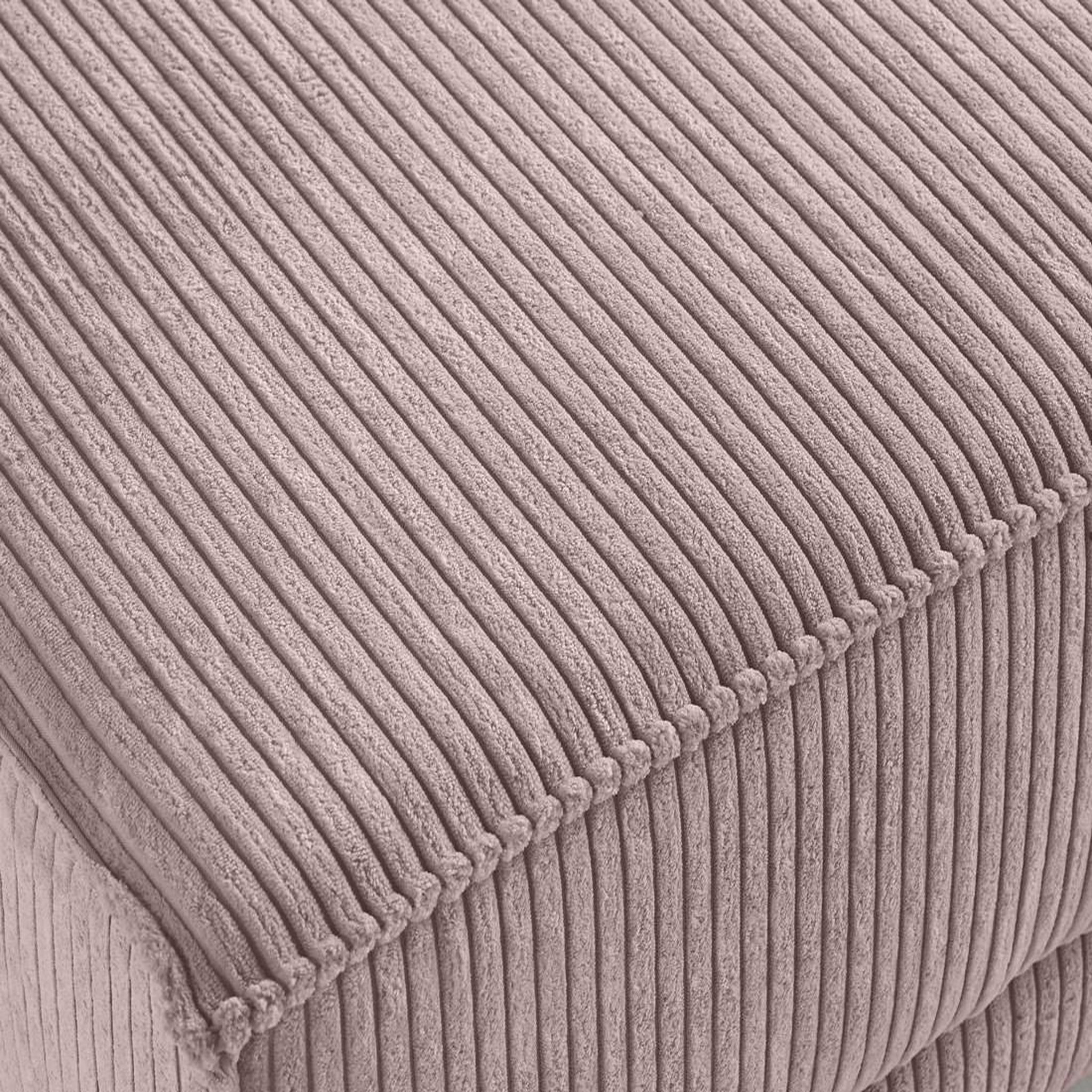 Voir la diapositive 4 : BEST MOBILIER Charlie - pouf - pieds hauts - en velours côtelé