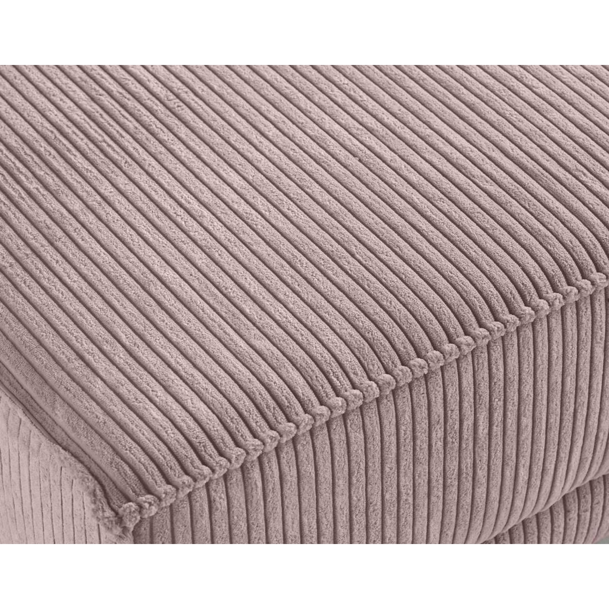 LISA DESIGN Charlie - pouf - pieds hauts - en velours côtelé