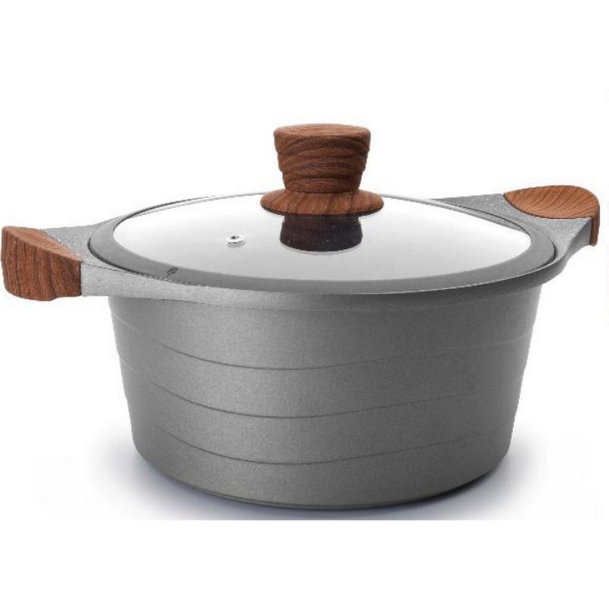 Lacor Faitout anti-adhésif 24cm gris - 27324