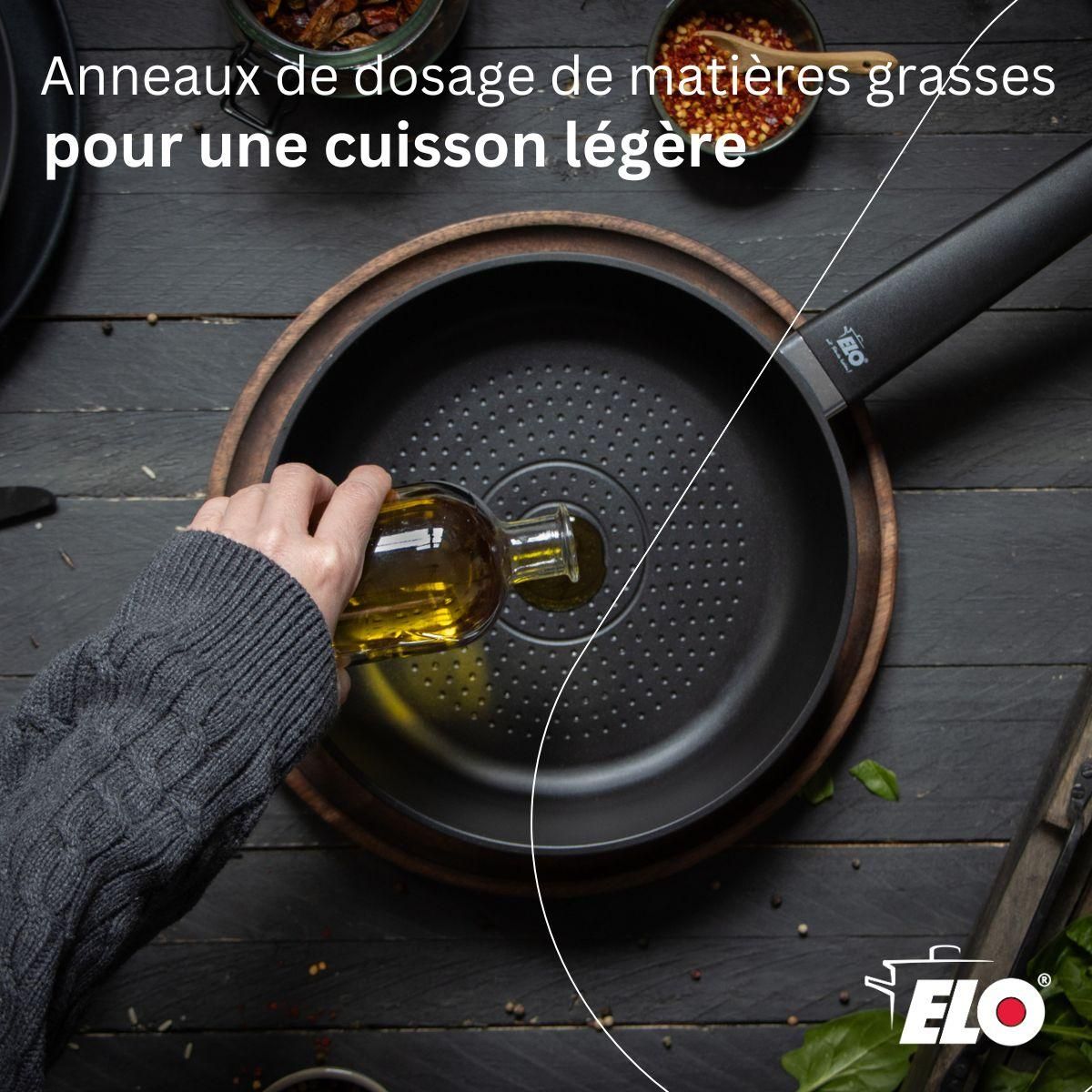 ELO Poêle 28 cm antiadhésive sans PFAS Elo Smart Wave