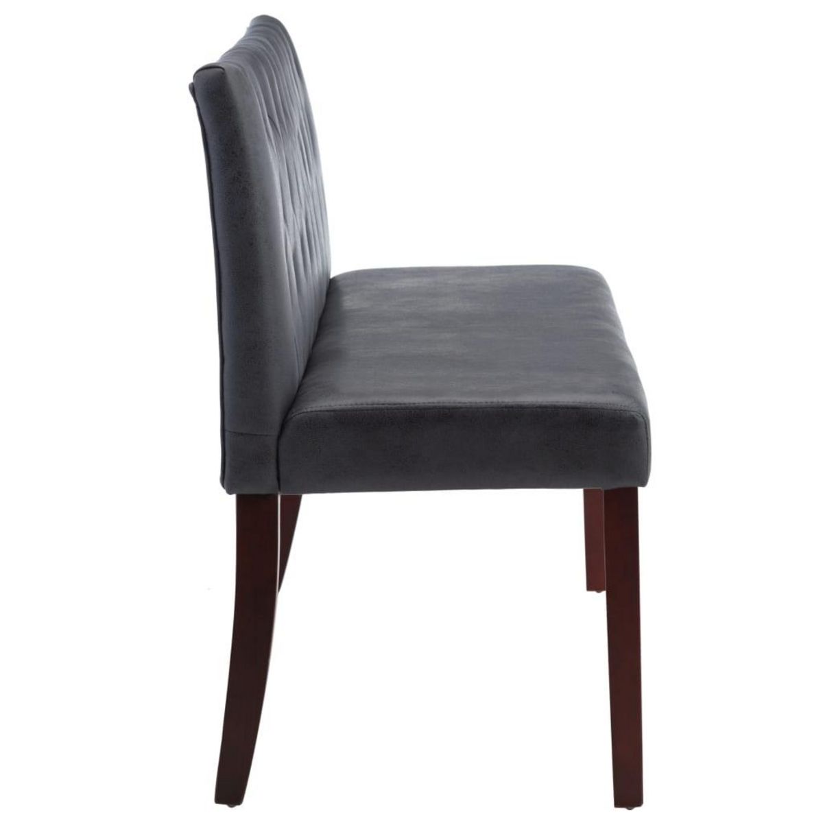 VIDAXL Banc 148,5 cm Gris Similicuir daim