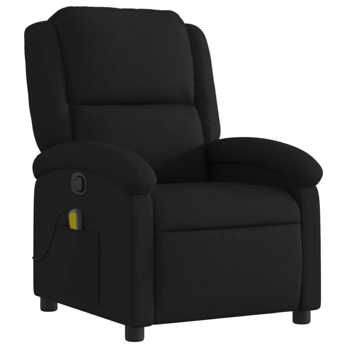 VIDAXL Fauteuil de massage inclinable Noir Tissu