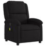 Voir la diapositive 3 : VIDAXL Fauteuil de massage inclinable Noir Tissu