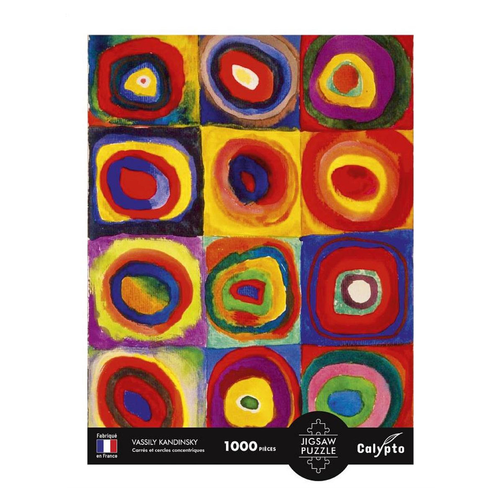 Sentosphere Puzzle 1000 pieces - carres et cercles concentriques - vassily kandisnky