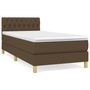 Voir la diapositive 2 : VIDAXL Sommier a lattes de lit avec matelas Marron fonce 80x200 cm