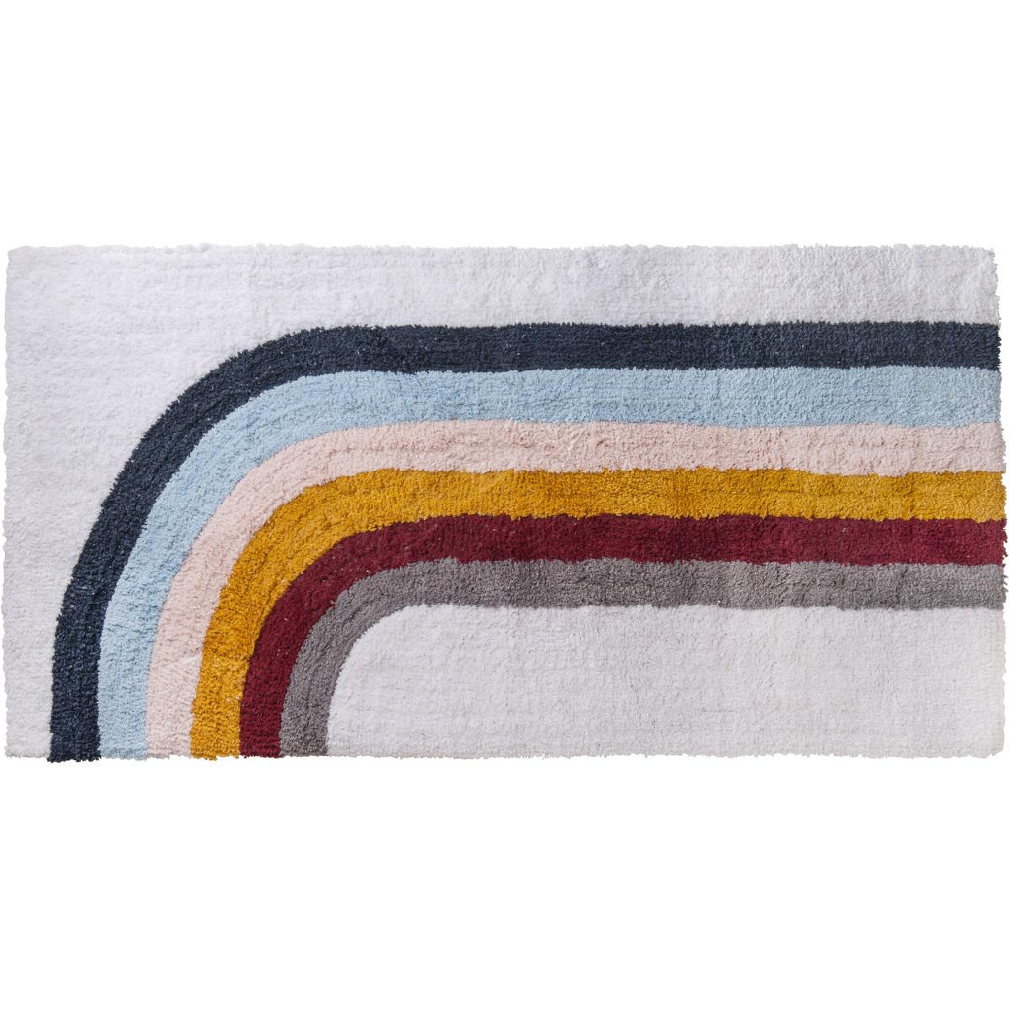 Voir la diapositive 1 : GUY LEVASSEUR Tapis enfant déco arc-en-ciel 50x80cm
