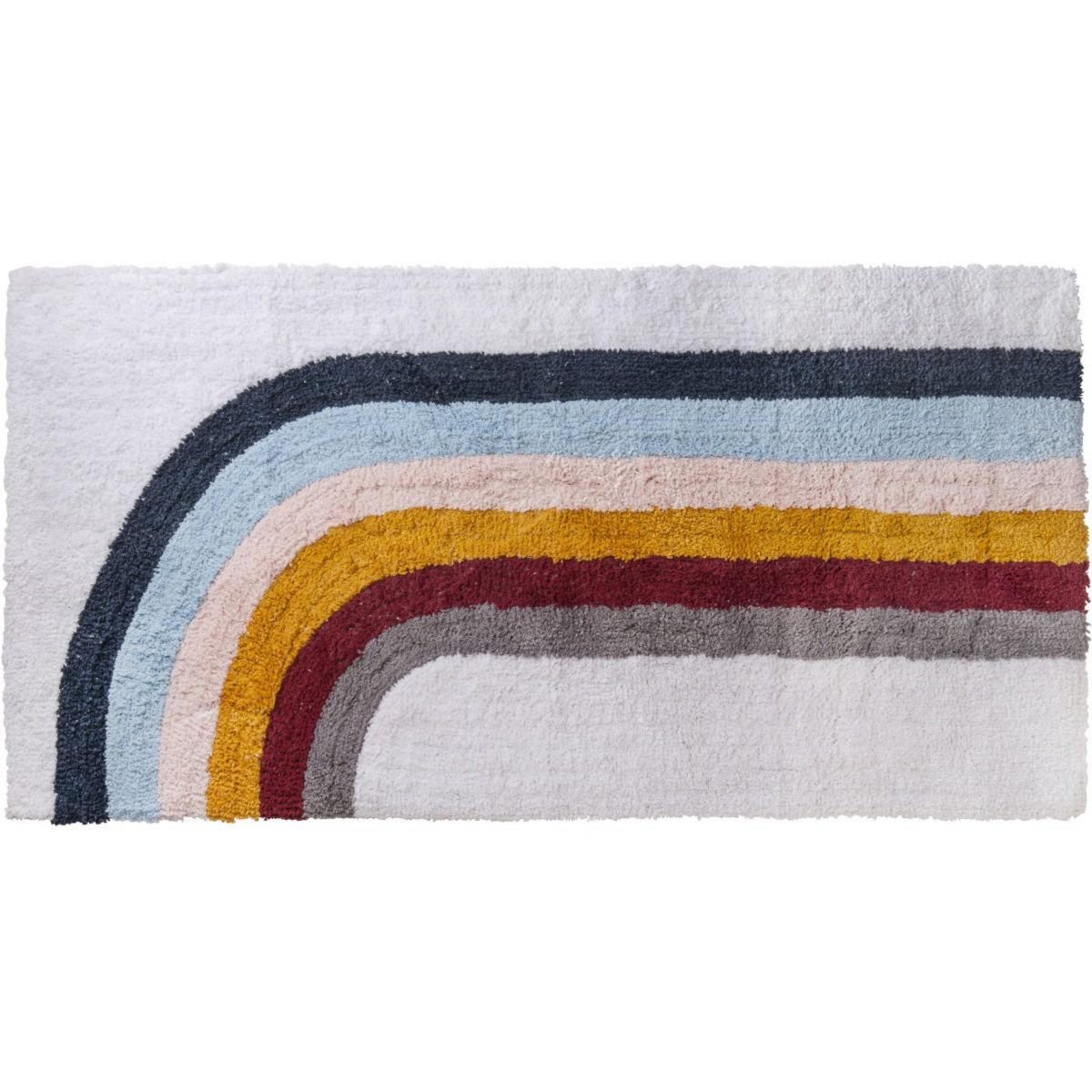 GUY LEVASSEUR Tapis enfant déco arc-en-ciel 50x80cm