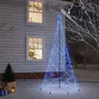 VIDAXL Arbre de Noël avec poteau en metal 500 LED bleues 3 m