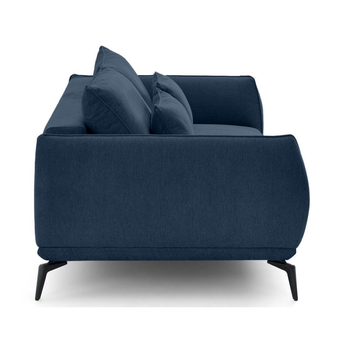 LISA DESIGN Arica - canapé droit 3 places convertible en tissu texturé