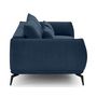 Voir la diapositive 6 : LISA DESIGN Arica - canapé droit 3 places convertible en tissu texturé