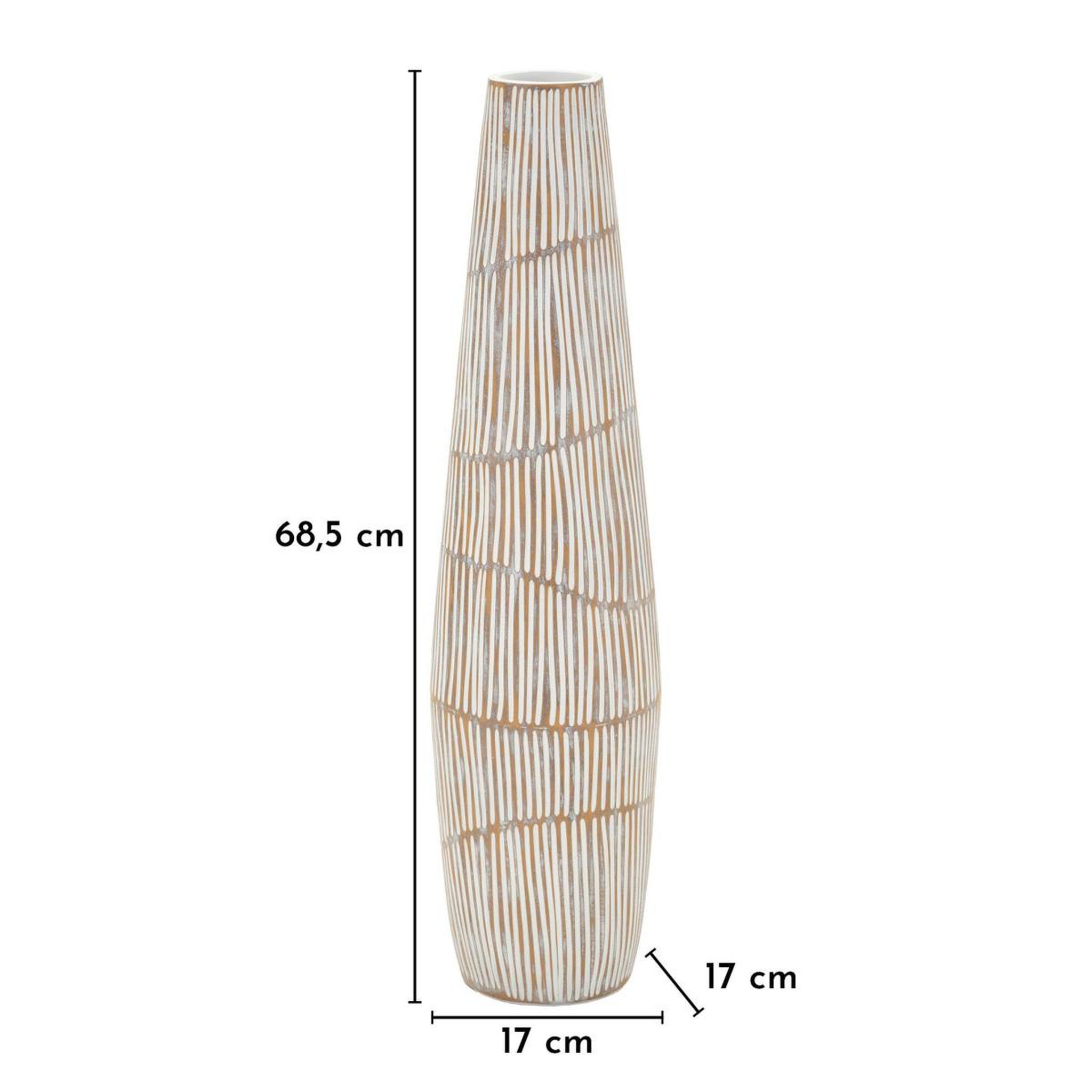 Voir la diapositive 6 : Paris Prix Vase design  hanoi  68cm naturel